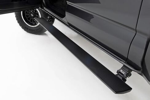 Rough Country Power Running Boards with LED Step Lights for Toyota Tacoma Double Cab 2005-2023 - Dual Motor i-Force Electric Powerstep Board & Retractable Truck Steps in Kuwait