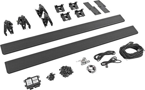 Rough Country Power Running Boards with LED Step Lights for Toyota Tacoma Double Cab 2005-2023 - Dual Motor i-Force Electric Powerstep Board & Retractable Truck Steps in Kuwait