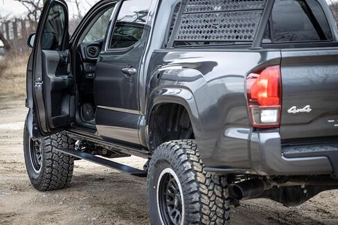 Rough Country Power Running Boards with LED Step Lights for Toyota Tacoma Double Cab 2005-2023 - Dual Motor i-Force Electric Powerstep Board & Retractable Truck Steps in Kuwait