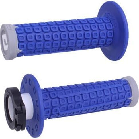 ODI H36NDUG Nomad Lock-On Grips - Off-Road - Blue/Gray Twist Throttle D3O Grip Material in Saudi Arabia