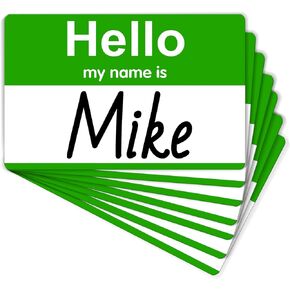 200 Pcs Name Tags Stickers,Hello My Name is Stickers,Pink Name Tag, Adhesive Name Label Stickers for Office,Meeting,School,Teachers and Mailing(3.5" x 2.25")