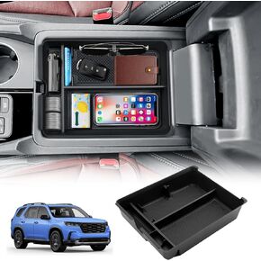 For 2024 Honda Pilot Center Console Organizer, For 2023 2024 Honda Pilot LX/Sport/EX-L/TrailSport/Touring/Elite Console Tray Armrest Secondary Storage Box, 2023 Honda Pilot Interior Accessories