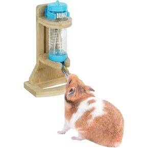 Water Bottle with Stand Water Bottle Holder with 125ml Hanging Water Auto Dispenser for Syrian Dwarf Hamsters Gerbils Mice Rats Degus Small pet (Blue) in Kuwait