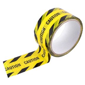 iplusmile Warning Tape, Packaging Tape, Yellow and Black Anti Slip Sticker Self Adhesive Masking Tape Safety Strip for Marking Floors Walls Step (Caution) Floor Tape Black Duct Tape