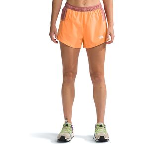 THE NORTH FACE Women's Wander Performance Short, Bright Cantaloupe/Light Mahogany, Medium Regular