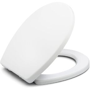 Heavy Duty & Soft Close Toilet Seat Elongated BR237-00 Scratch Resistant, Fits All Toilet Brands, MasterSuite Series by Bath Royale