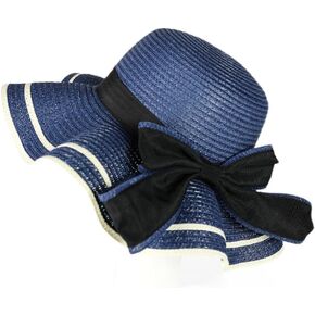 Chic Scallop Floppy Straw Hat with Bow: Perfect Summer Accessory!