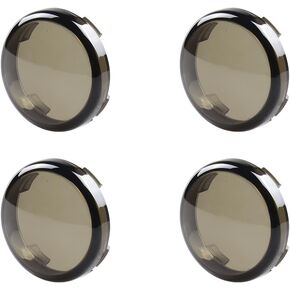 Smoked 2Inch Bullet Turn Signal Lens Compatible with Harley Touring Sportster Dyna Road King Road Glide Street Bob Electra Glide Street Glide