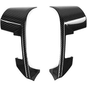 Car Steering Wheel Trim Cover Frame Interior Accessories for 2009-2014 Ford F150 SVT Raptor (Carbon Fiber)