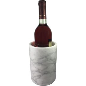 Marble Wine Cooler，Suitable for Wine Barrels or Champagne Cooler 750 ml Bottles, Ideal Gift for Wine Enthusiasts（black）