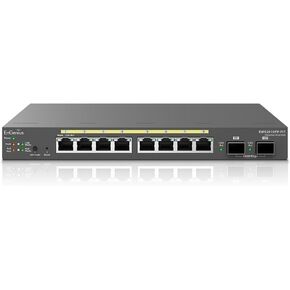 EnGenius Fit L2 Plus Managed 8-Port Gigabit PoE+ Switch | 110W Budget | 2 SFP Uplink Ports | 20 Gbps Switching capacit [EWS2910FP-FIT]