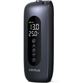 CYCPLUS Tire Inflator Portable Air Compressor, Cordless 150PSI Portable Air Pump with Accurate Pressure Dual LED Display, 2X Fast Inflation for Cars, Bikes,Motorcycle Tires, Balls, Dual-Use Type AL2