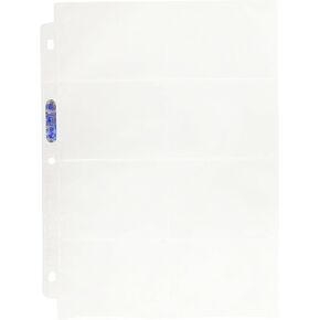 Ultra Pro 8-Pocket Platinum Page with 3-1/2" X 2-3/4" Pockets 100 ct.