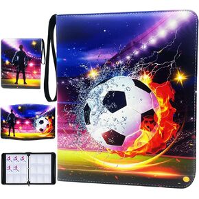 900 Pockets Football Cards Binder,Trading Cards Holder Card Collectors Album,Trading Card Binder 9 Pocket with 50 Removable Sleeves for Football Card and Sports Card