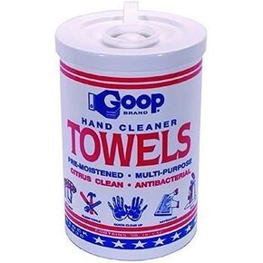 Goop Multi-Purpose Waterless Hand Cleaner Towels - 90, 10" x 12" Towels