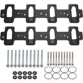 LS1 رأس أسطوانة منفذ الكاتدرائية إلى LS3 LSA ZL1 CTS-V لوحات محول مشعب السحب مستطيلة الشكل - أسود in Kuwait