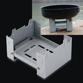 Alcohol Stove Pocket 95 x 75mm Alcohol Fuel Folding Stove Alcohol stove for Camping Backpacking Stove