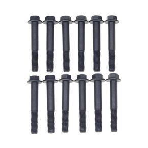 12 PCS Exhaust Manifold Bolt Bolts Stud Compatible with Dodge Ram 1989-2019 Cummins 5.9L 6.7L 24V 12V 3901448 3944593