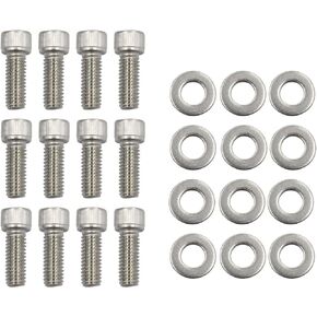 Header Stud Kit Bolts Valve Cover Stainless Steel Compatible For LT1 LT4 Camaro Corvette TRANS AM 350 SBC 1992-1997