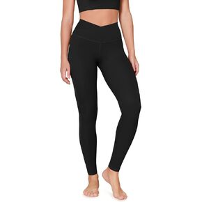 ODODOS ODCLOUD Crossover 7/8 Leggings with Back Pocket for Women, 23" / 25" / 28" V High Wasit Lounge Yoga Pants