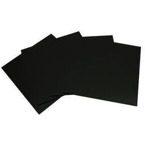 4" Black Glass Fusible Squares 96 COE - 4 Pack - by iDichroic