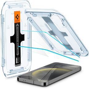 Spigen Tempered Glass Screen Protector [GlasTR EZ Fit] designed for Galaxy S24 [Case Friendly] - 2 Pack