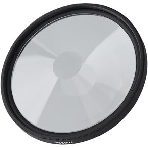 Spiral Halo Camera Lens Filter 58mm Vortex Prism Filter Waterproof MRC Multilayer Coating Non Slip Camera Vortex Distortion Special Effect Filter