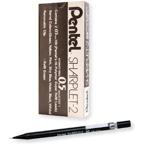 Pentel Sharplet-2™ Automatic Pencil, 0.5 mm, Black, Pack Of 12