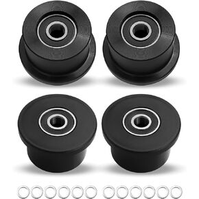 Upgrade Machined Wheels Rollers Fit for Total Gym 1000 Achiever Force Gold Max Platinum Platinum Plus Pro Supra Supreme Ultima Ultra XLI, Rollers Replacement Set 4 Pack