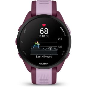 Garmin Forerunner 165 Music, Running Smartwatch, Colorful AMOLED Display, Training Metrics and Recovery Insights, Music on Your Wrist, Berry