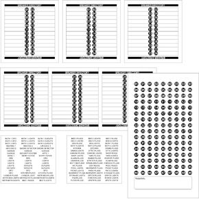 Electrical Panel Label,Breaker Directory Label Sticker Load Center Identification Adhesive Circuit Panel Sticker Breaker Number for Door Electrical Box
