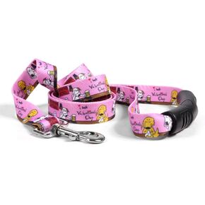 Yellow Dog Design I Hate Valentines Day Ez-Grip Dog Leash with Comfort Handle 1" Wide, Multi-Color, Small 14", (IHVL121)
