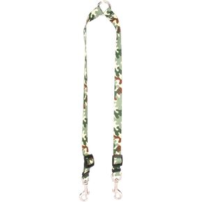 Yellow Dog Design Camo Coupler Dog Leash 3/8" Wide and 9 to 12" Long, Small