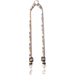 Yellow Dog Design Deer Print Coupler Dog Leash, Small/Medium
