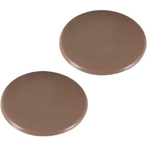 uxcell 80mm Wall Protectors Self Adhesive Door Handle Bumper Guard Stopper Silicone Stop Brown 2pcs