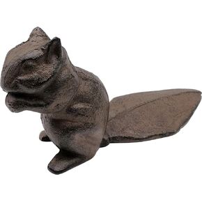Comfy Hour Antique and Vintage Animal Collection Cast Iron Door Stopper - Squirrel, Color Brown