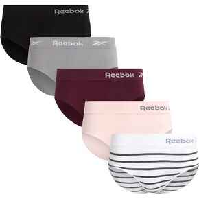 Reebok Women's Underwear Seamless Hipster Briefs (5 Pack)