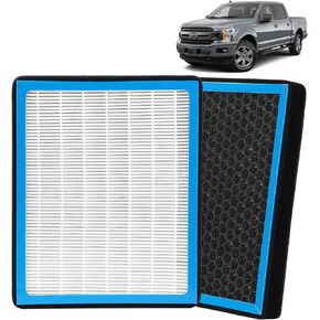 FL3Z19N619A Cabin Air Filter Compatible with Ford F150| F250| F350| F450| F550| Expedition| Lincoln Navigator Activated Cabon Air Filters for Car Replaces # CF12150 Easy to Install