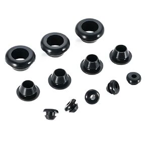 20 PCS Rubber Grommet, Electrical Conductor Gasket Ring, Electrical Grommets for Protecting Wires, Plugs and Cables, ID 10mm Mount Dia 12mm