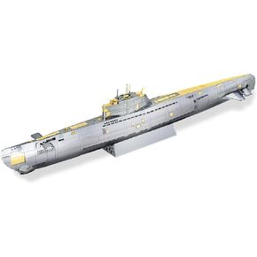 Piececool 3D Puzzles for Adults Metal Watercraft Model Kits, Bismarck Battleship 3D Model DIY Kits for Teenagers Students Stress Relief Toys, Great Birthday Gift -207 Pcs