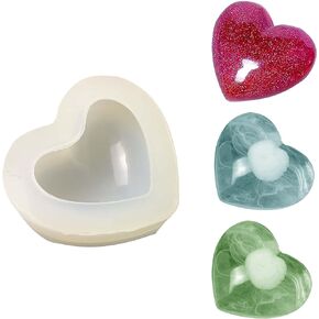 UOUYOO Heart Shape Silicone Mold, Resin Molds,Heart Shape Mold for Making Resin Molds for DIY Crafts