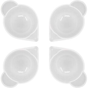 Honbay 4PCS DIY Epoxy Resin Tool Mini Silicone Mixing Cups Dispensing Cup Measuring Cup for Resin