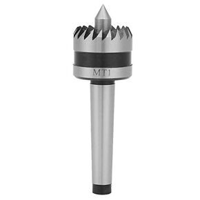 Wood Lathe Turning Tool Heavy Duty Live Bearing Tailstock Spur Turning Center for Wood Metalworking Lathe (MT1)