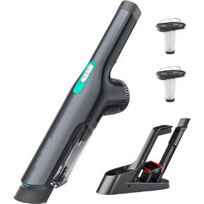 HAUSHOF Handheld Vacuum Cordless, 120W Brushless Motor, lightweight, Portable, Fast-Charging Hand Vac with 12000Pa Powerful Suction and Multifunctional Attachments, Ideal for Home, Office, Pet and Car