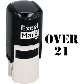 Over 21 Hand Stamp - Black Ink