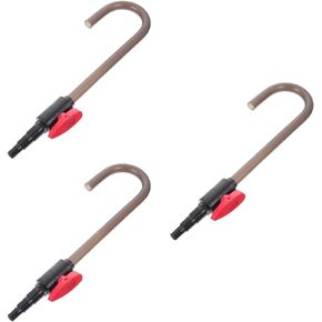 2 Pcs Aquarium Hook Water Changer - Bent Wall Mounted Fish Tank Water Changer with Flow Switch, Aquarium Vacuum Water Filler, Suit for 1/2'', 5/8'' 3/4'' Hose