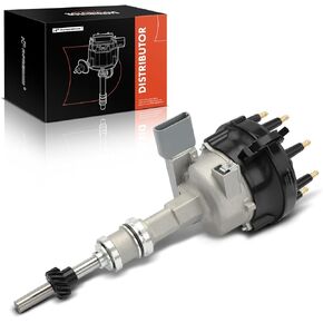 A-Premium Ignition Distributor with Cap and Rotor Compatible with Ford F-150 F-250 F-350 1988-1991, Bronco, E-150 E-250 E-350 Econoline, E-150 E-250 E-350 Econoline Club Wagon, 5.8L