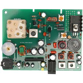 AM Transmitter Kit,Radio Medium Wave Transmitter Adjustable 530‑1600KHZ DIY for School Experiment, 20‑500 MW, 2‑5m Antenna, 3.5mm Sound Input, PCB Material