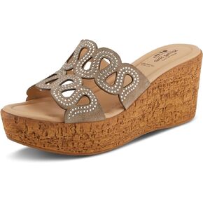 Spring Step Women's Mssteamy Slide Wedge Sandal