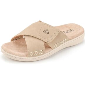 Women's Orthotic Slide Sandals with Arch Support & Adjustable Straps